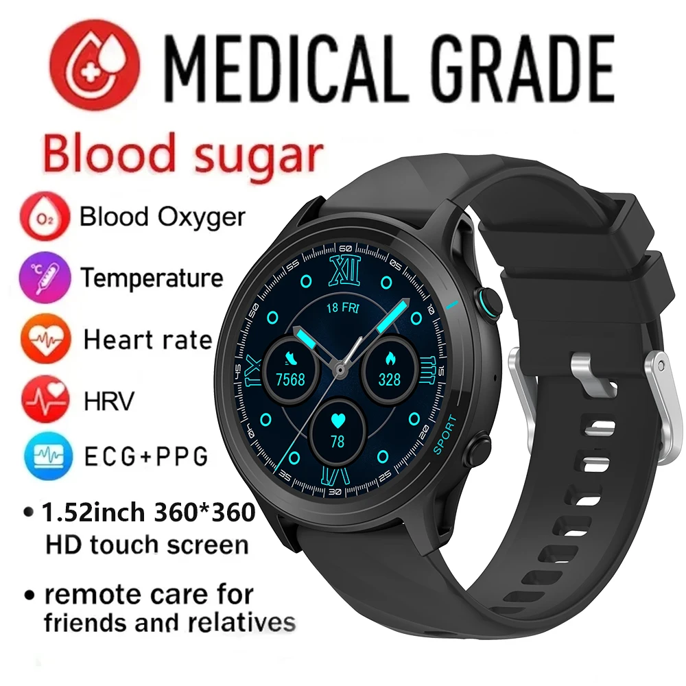 Мужские смарт-часы с Bluetooth 2024 дюйма 1 52*360