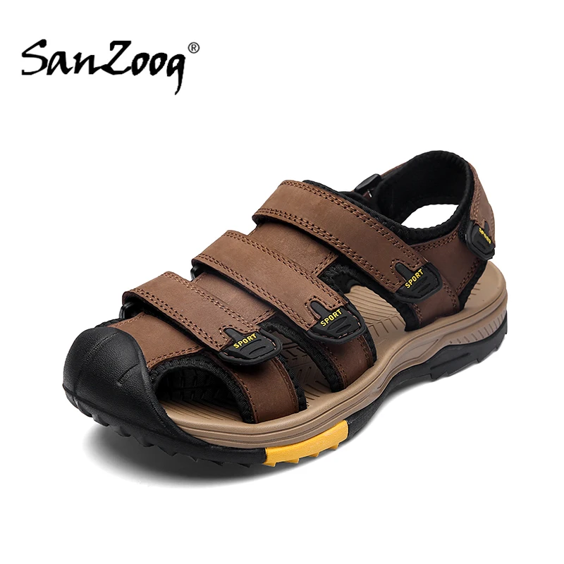 

Genuine Leather Men Shoes Summer New Men's Sandals Men Sandals Fashion Outdoor Casual Shoes Sandals