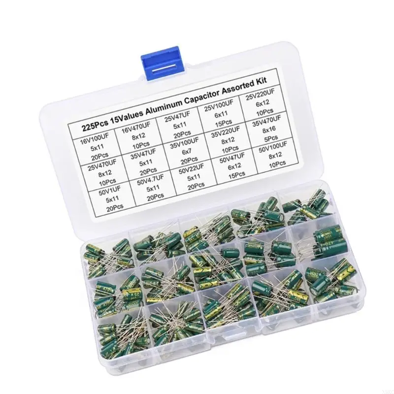N5KC 225PCS Алюминиевые электролитические конденсаторы установите высокочастотный