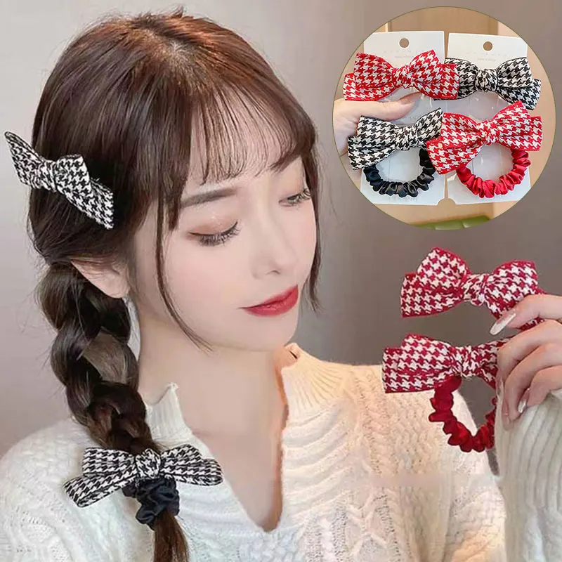 

Retro Plaid Bow Hair Claw Clips for Women Hair Barrette Hairpin Crab Hair Clips for Women Hair Accessories Headwear Ornament