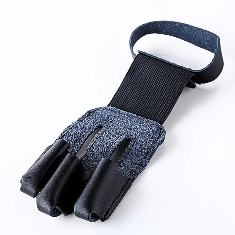 

Archery Cowhide Finger Gloves Guard Protector Tab Tap Protection Recurve Compound Bow
