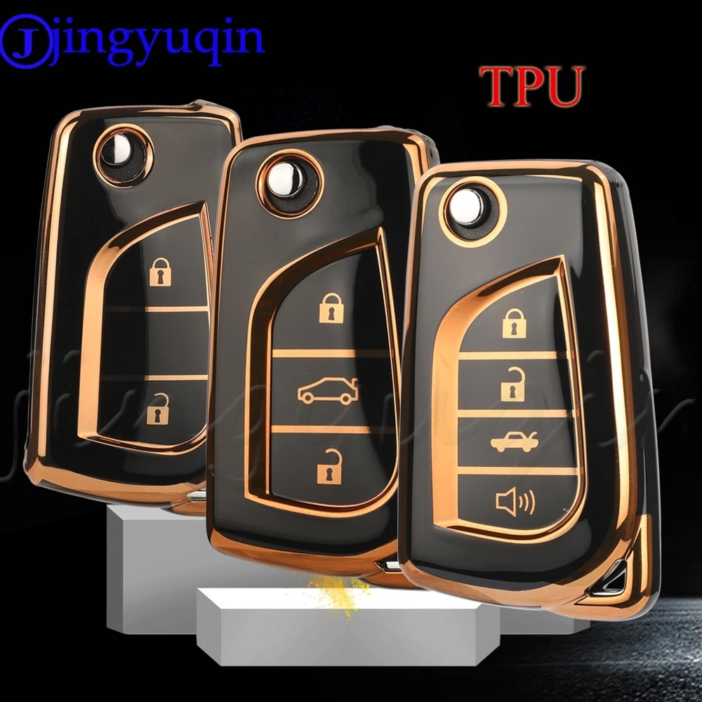 Чехол JYQ TPU с автоматическим дистанционным управлением для ключей автомобиля Toyota