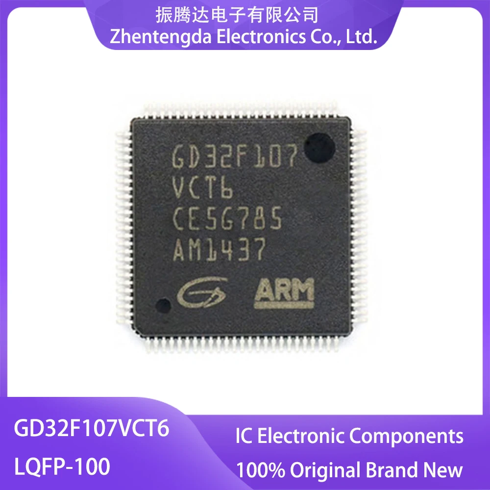 

GD32F107VCT6 GD32F107VC GD32F107V GD32F107 GD32F GD32 IC MCU Chip LQFP-100