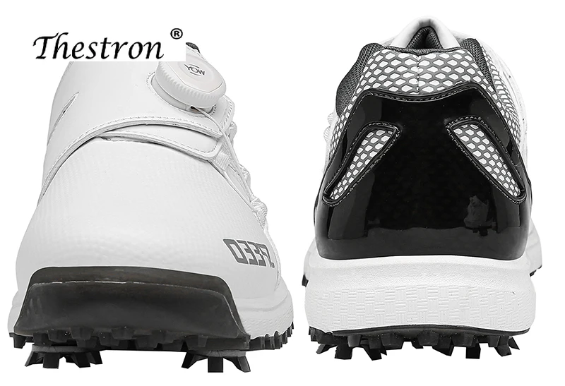 Professional Men and Women Golf Studs Men's Comfortable Golf Sneakers Grass Non-slip Golf Training Shoes White Black Size 36-47