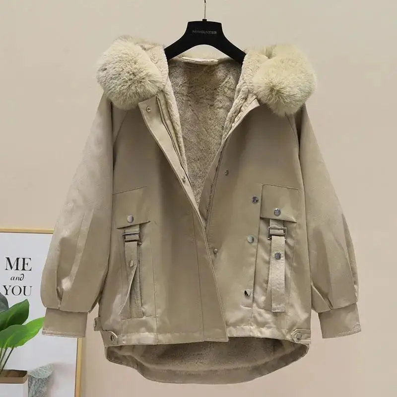 

2022 New Cotton-padded Clothes Women's Short Winter Jacket Female Thick Ins Parkas Ladies Clothing Women Loose Padded Coats Q663