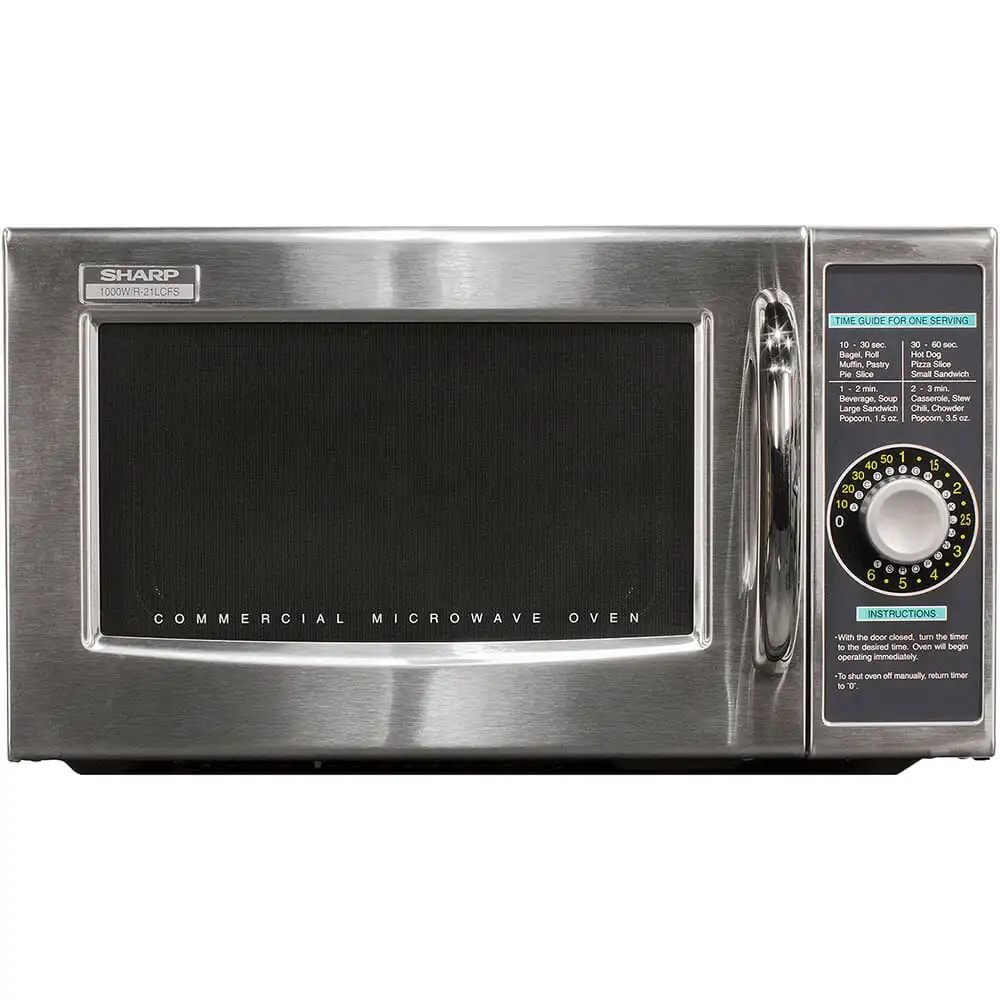 

Delivery within 7-10 daysSharp R-21LCFS Medium-Duty Commercial Microwave Oven with Dial Timer, Stainless Steel, 1000-Watts, 120-