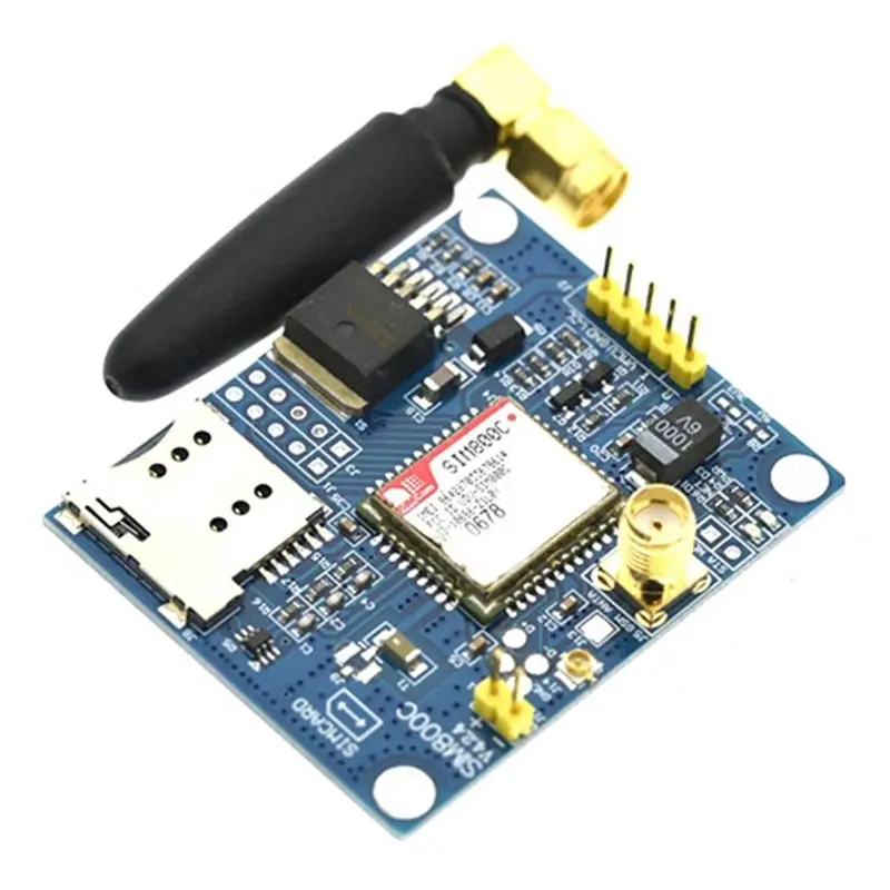 Фото Плата разработки ABJF-SIM800C с антенной на клеевой основе, модуль GSM GPRS, поддержка сообщений, Bluetooth, аудиоинтерфейс №3