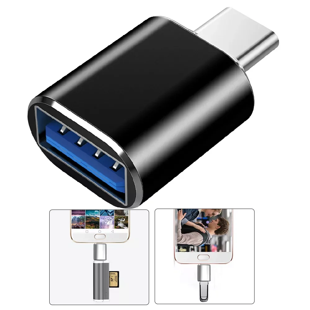 

Type C USB OTG Adapter USB C to USB 3.0 OTG Type-C Converter for Macbook Samsung S20 S10 A21 Huawei P20 P30 P40 USB-C Connector