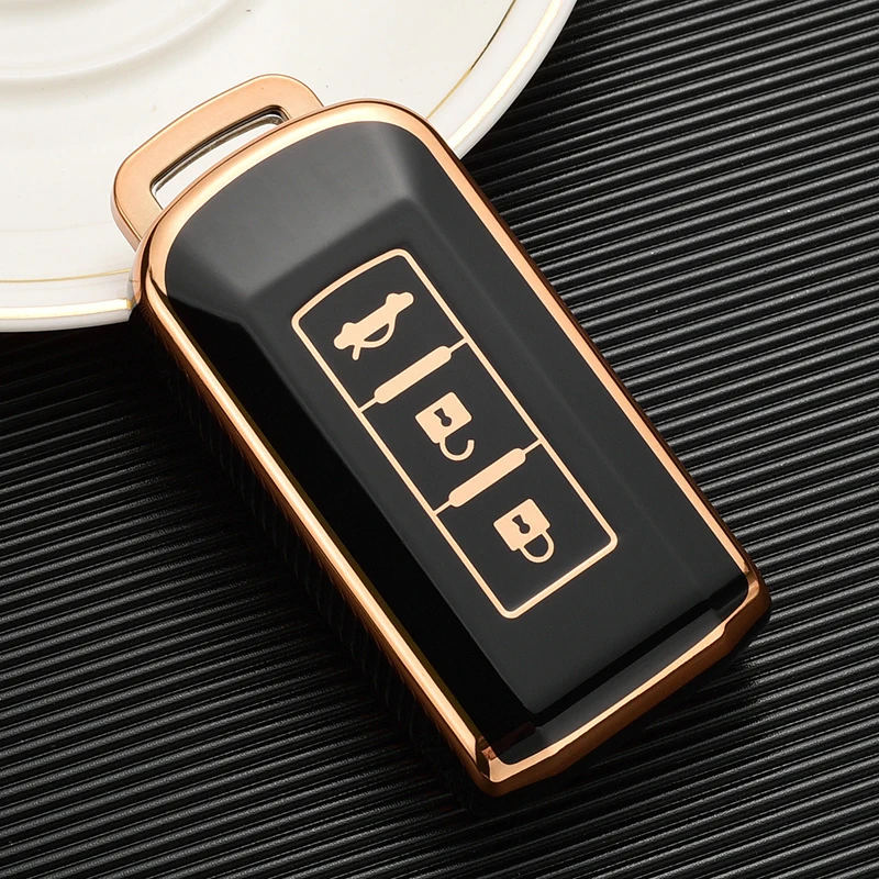 

3 кнопки ТПУ Модный чехол для автомобильного ключа защитный чехол держатель для MITSUBISHI OUTLANDER 3 ASX Colt Lancer 10 EX Grandis Pajero Sport