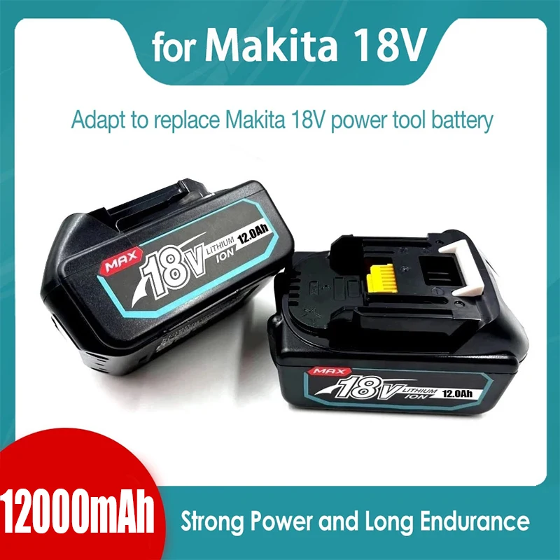 

100% Original Makita 18V 12000MAh Rechargeable Power Tools Makita Battery With LED Li-ion Replacement LXT BL1860B BL1860 BL1850