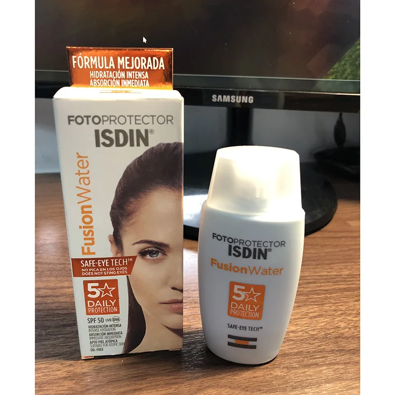 

ISDIN Sunscreen SPF50 PA+++ Whitening Brightening Anti-spot Isolation 50ML Fade Spot Moisturizing Calming Skin Care Original