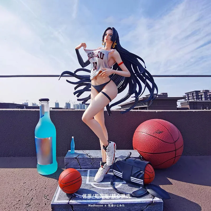 

The Latest Limited Edition One Piece GK Basketball Queen Boa Hancock Figure Slam Beautiful Girl Statue Model Ornament Sexy Toys