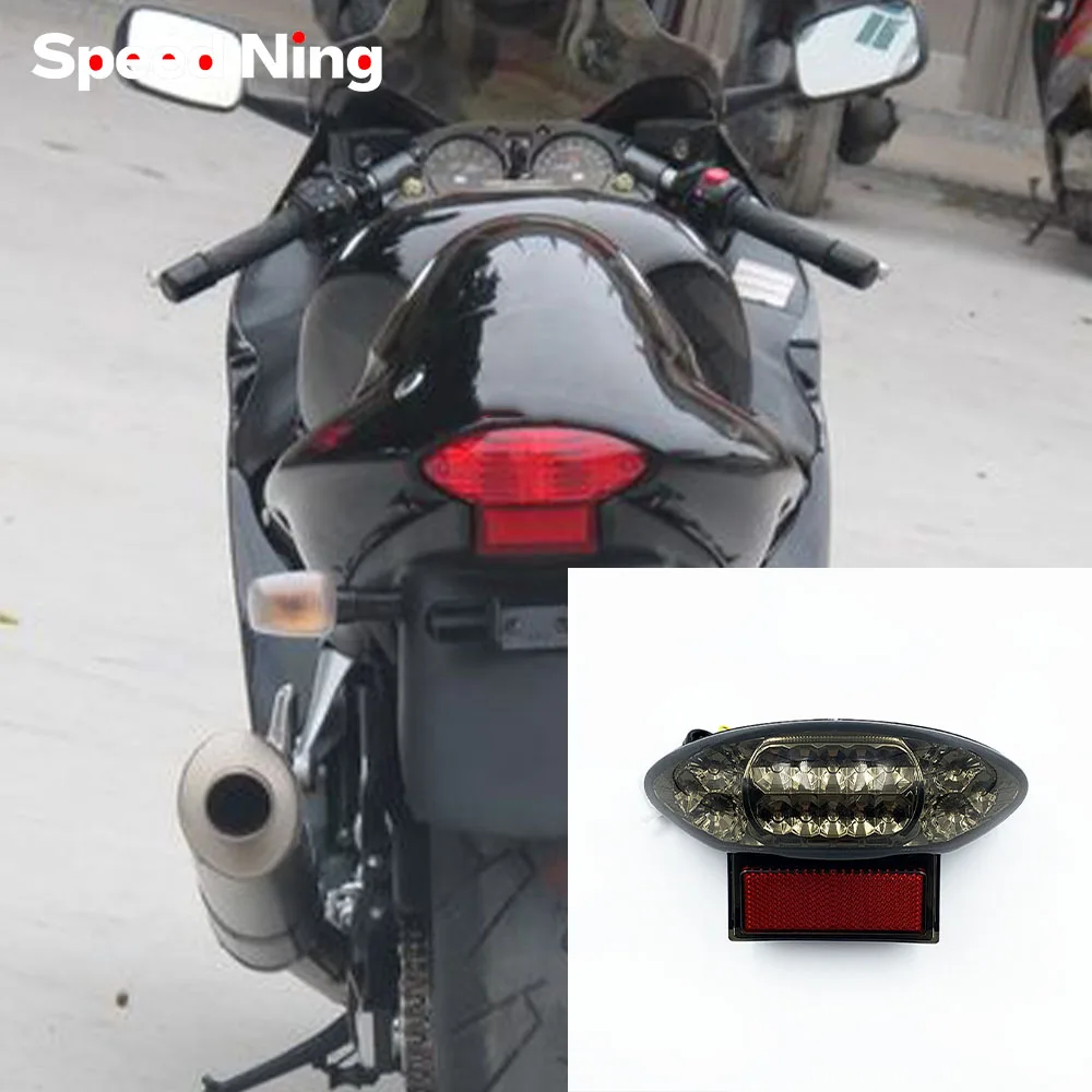 Фото Задний указатель поворота мотоцикла, задний стоп-сигнал, встроенный для Hayabusa GSXR1300 GSXR 1300 99 00 01 02 03 04 05 06 07 №1