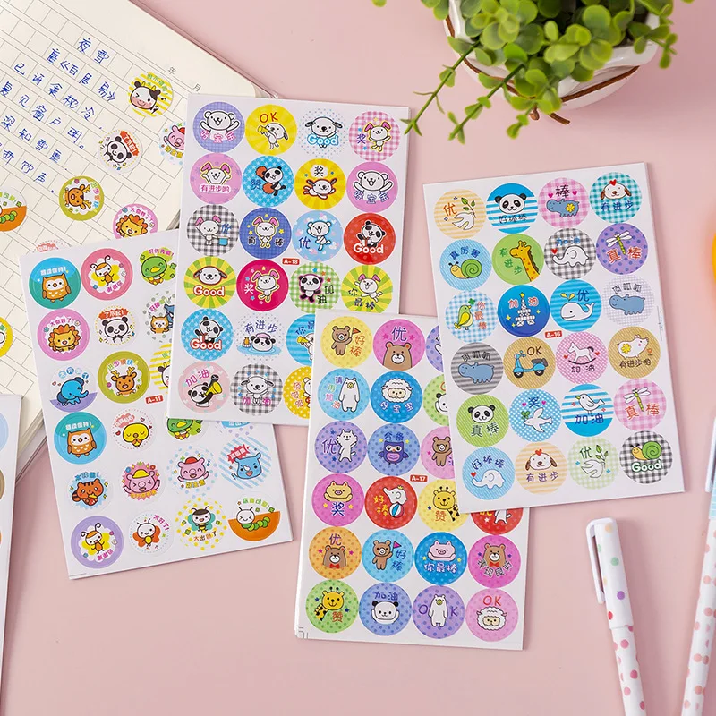 50 листов мультяшных наклеек для детей этикетка милая игрушка наклейка игр школы