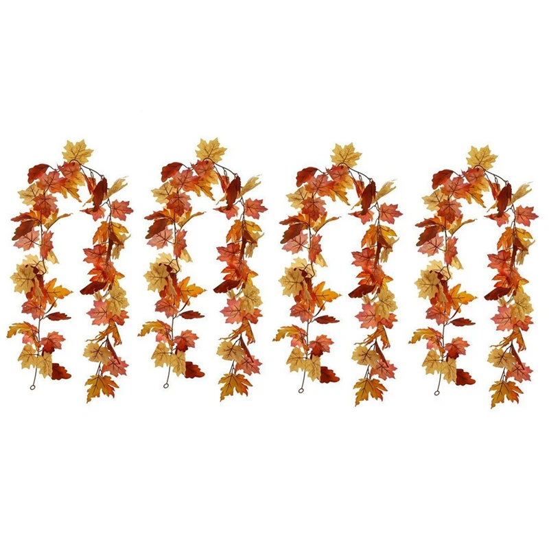 

Осенняя подвеска на Хэллоуин, Искусственный Кленовый лист, Искусственный Кленовый лист, настенная Подвеска для дома, листья ротанга