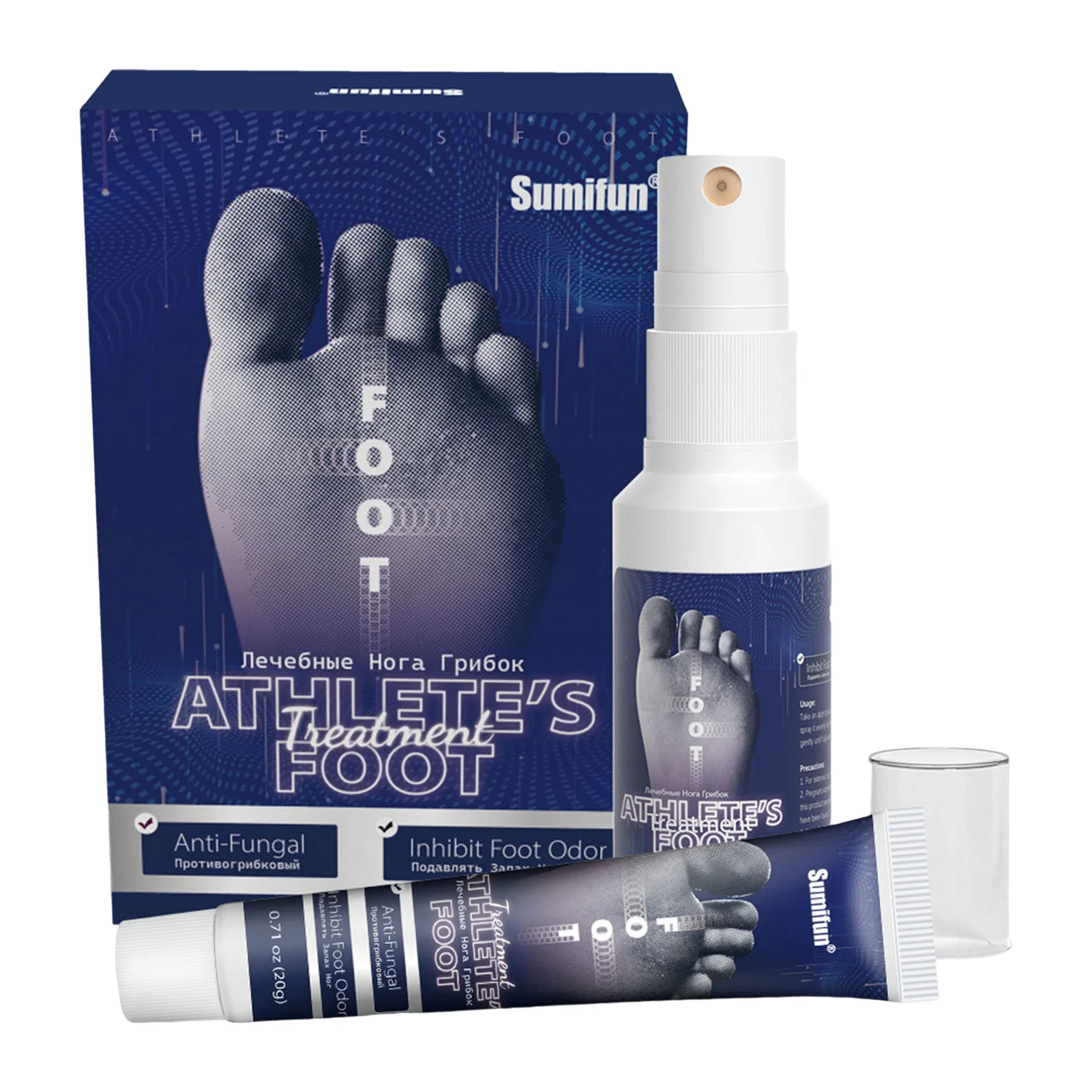 

Foot Care Spray and Cream Set Natural Ingredients Foot Fungi Ointment Improve Foot Skin Condition