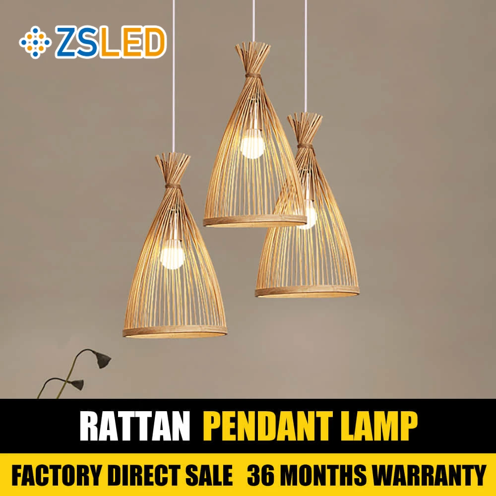 

Bamboo Wicker Rattan Cloud Shade Pendant Light Fixture Japanese Tatami Hanging Ceiling Lamp Plafon Lustre Avize Luminaria Design