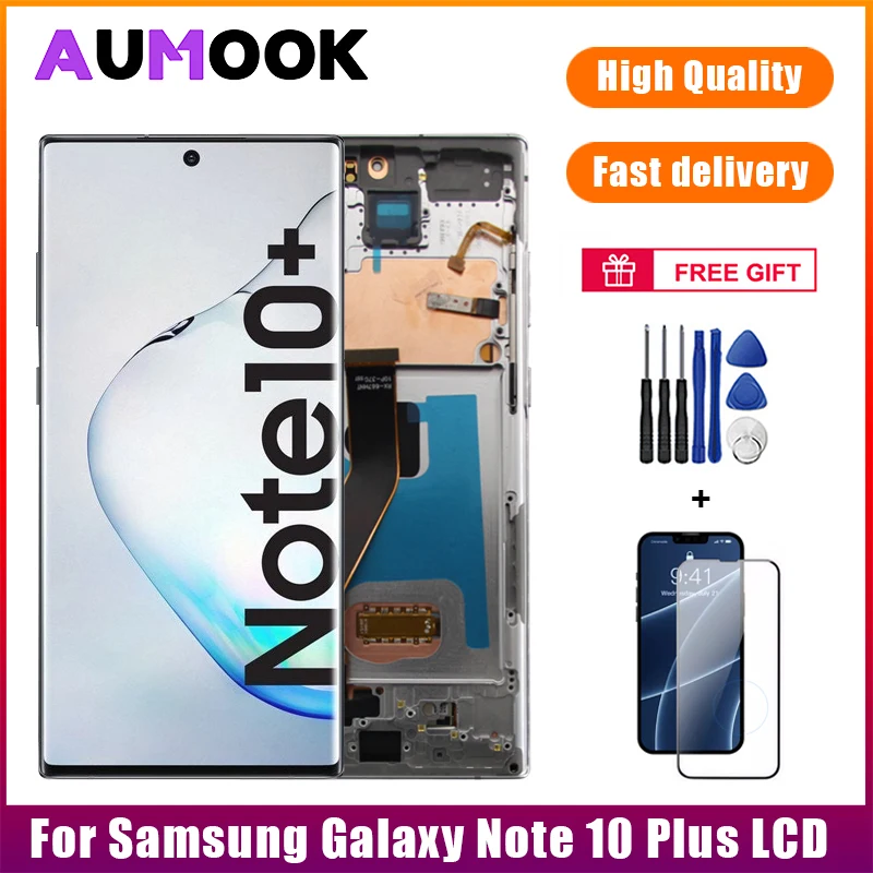 

Tested New OLED Display for Samsung Galaxy Note 10+ LCD Display Touch Screen Digitizer for SM-N975F SM-N9750 LCD Replacement