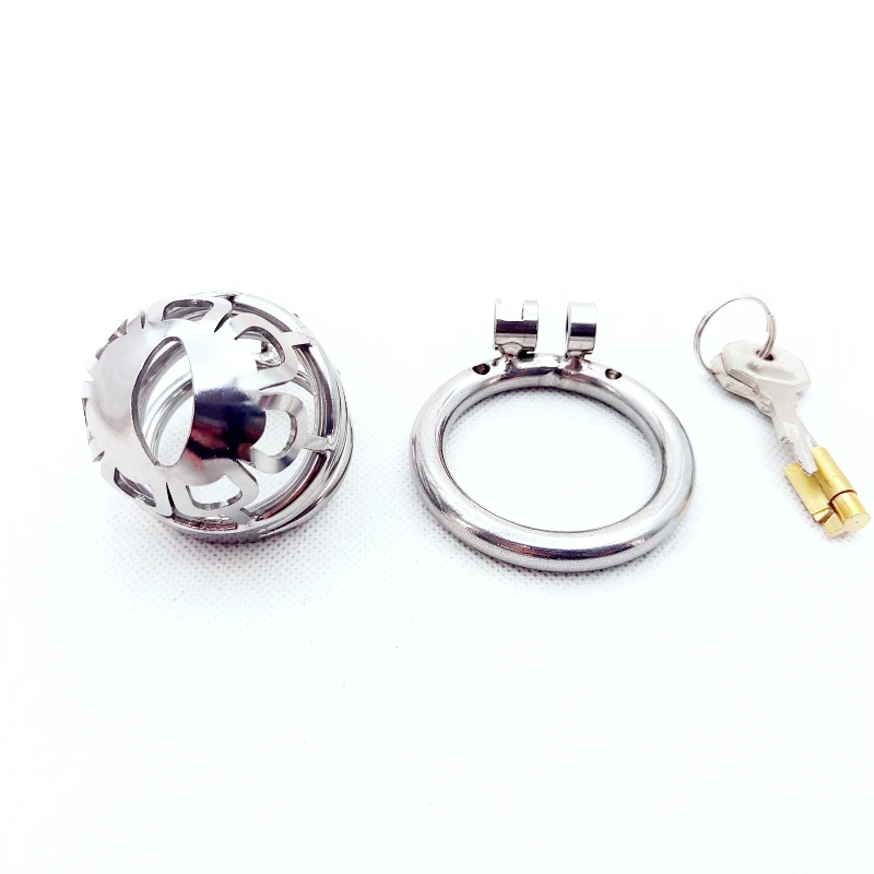 Мужское бондажное устройство из нержавеющей стали с изображением скелета и