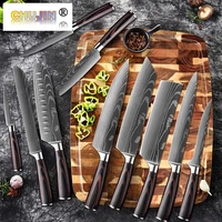 kitchen chef knife damascus professional household knivse carbon steel cleaver slicing onions deli utility knife
