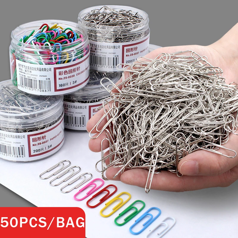

50 Pcs/set 29mm Cute Paperclip Clip Board Paper Clip/school Stationery Office Accessories Paper Clips Patchwork Clip