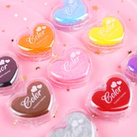 heart shaped color sponge hand account mini water based printing pad quick drying portable diy rubber stamp finger painting