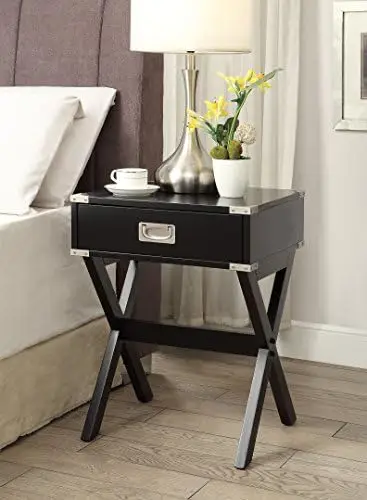 

End Table, Black, One Size