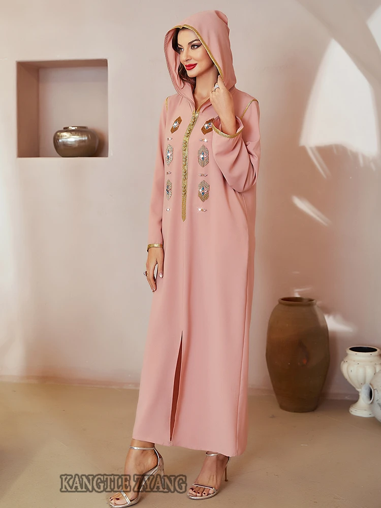 Ramadan Eid Mubarak Abayas For Women Dubai 2022 Kaftan Arabic Turkey Islam Satin Muslim Abaya Modest Dress Robe Djellaba Femme