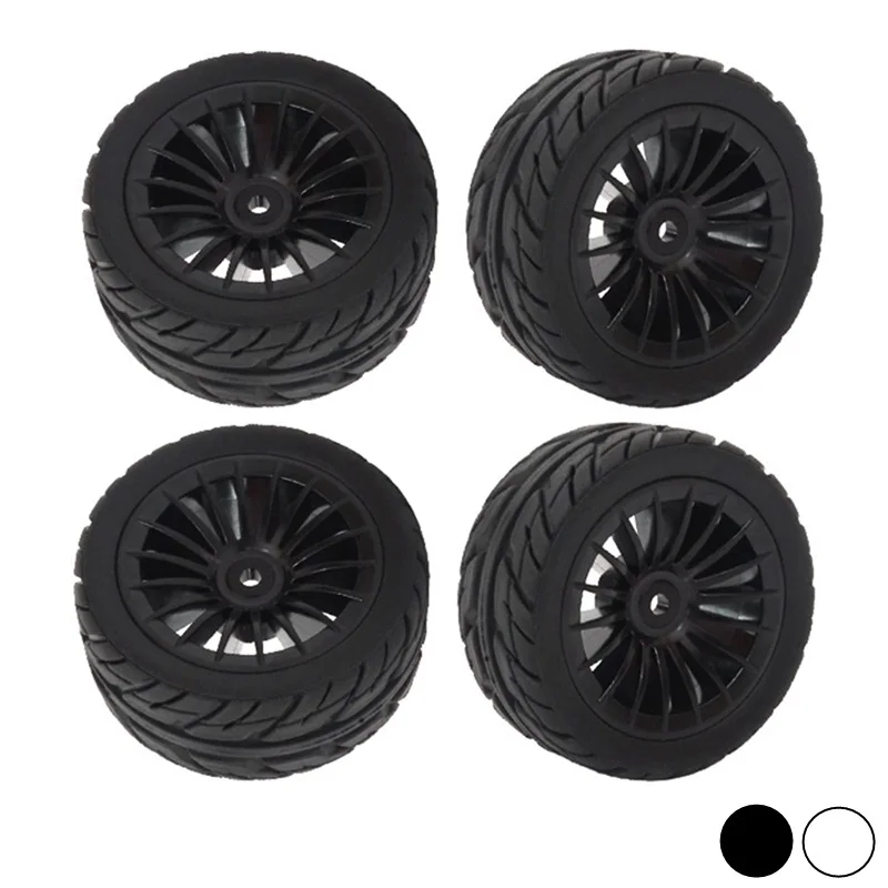 4 шт. 50 мм резиновые шины колесо для SG1603 SG1604 SG1605 UDIRC UD1601 UD1602 UD1603 UD1604 1/16 RC автомобильные запчасти