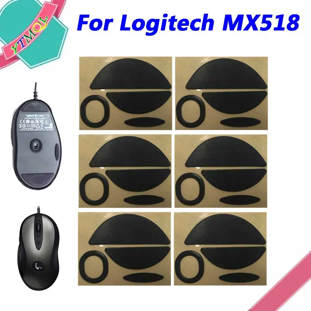 

Аксессуары для коньков мыши Logitech MX518, 1-10 комплектов, новые белые и черные противоскользящие наклейки-коннекторы для беспроводной мыши