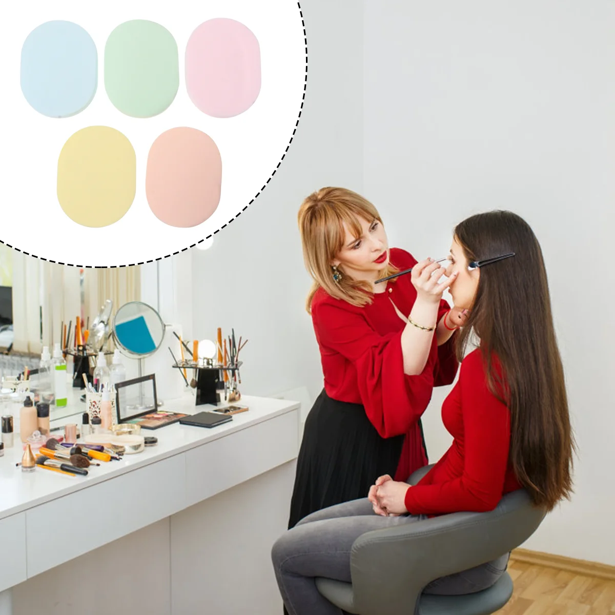 Аппликаторы для макияжа лица спонжи пудра мытья косметические подушечки ухода