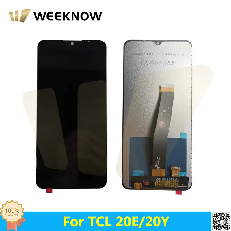 

100% Tested Original For TCL 20Y 20E LCD Screen Display 6156D 6125F 6125H 6125A LCD Display + Touch Screen Digitizer Replacement