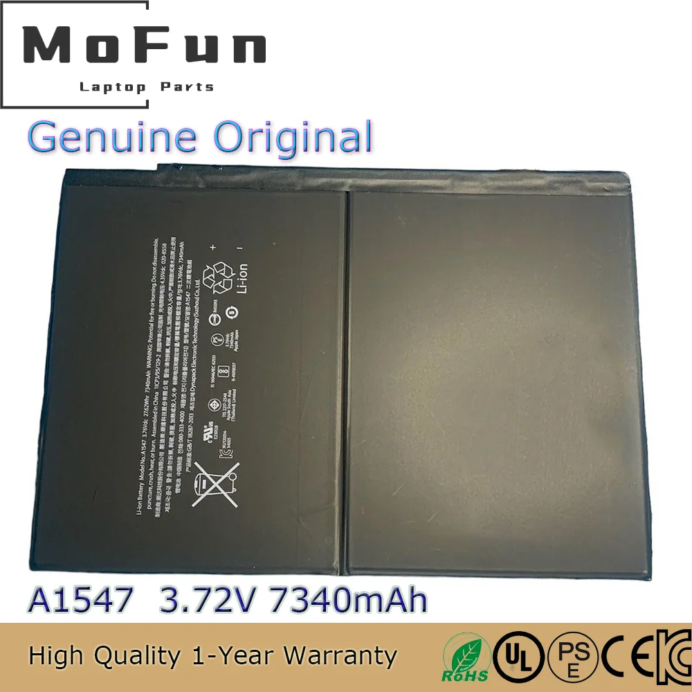 Совершенно новый оригинальный A1547 3 72 в 7340 мАч аккумулятор для ноутбука Apple iPad Air 2 /