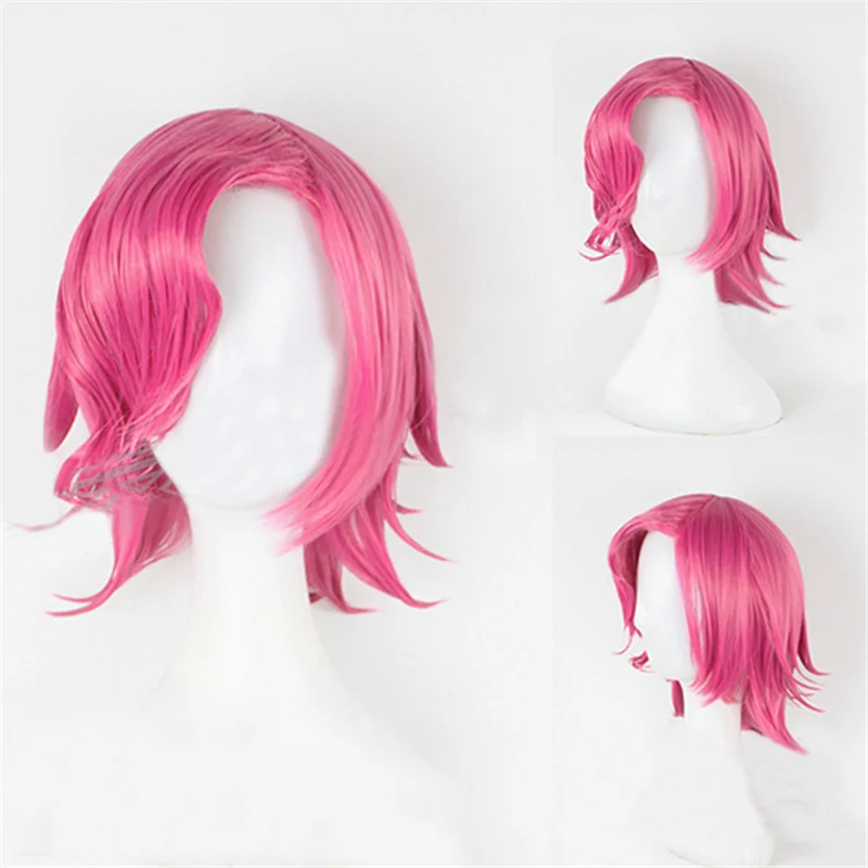 Парик для косплея Vinsmoke Reiju термостойкий розовый вечерние НКИ на Хэллоуин ролевых