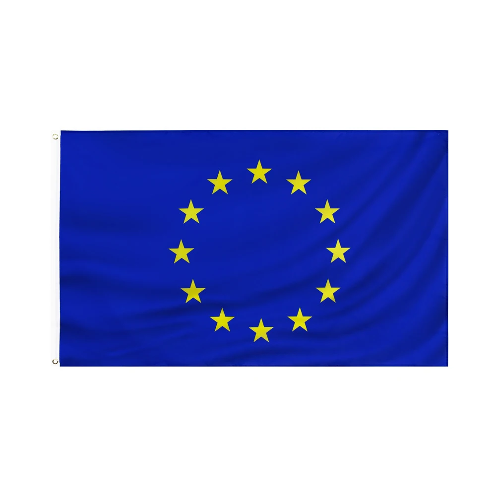 

European Union Flag 90x150cm Polyester Vivid Color and Fade Proof with Brass Grommets