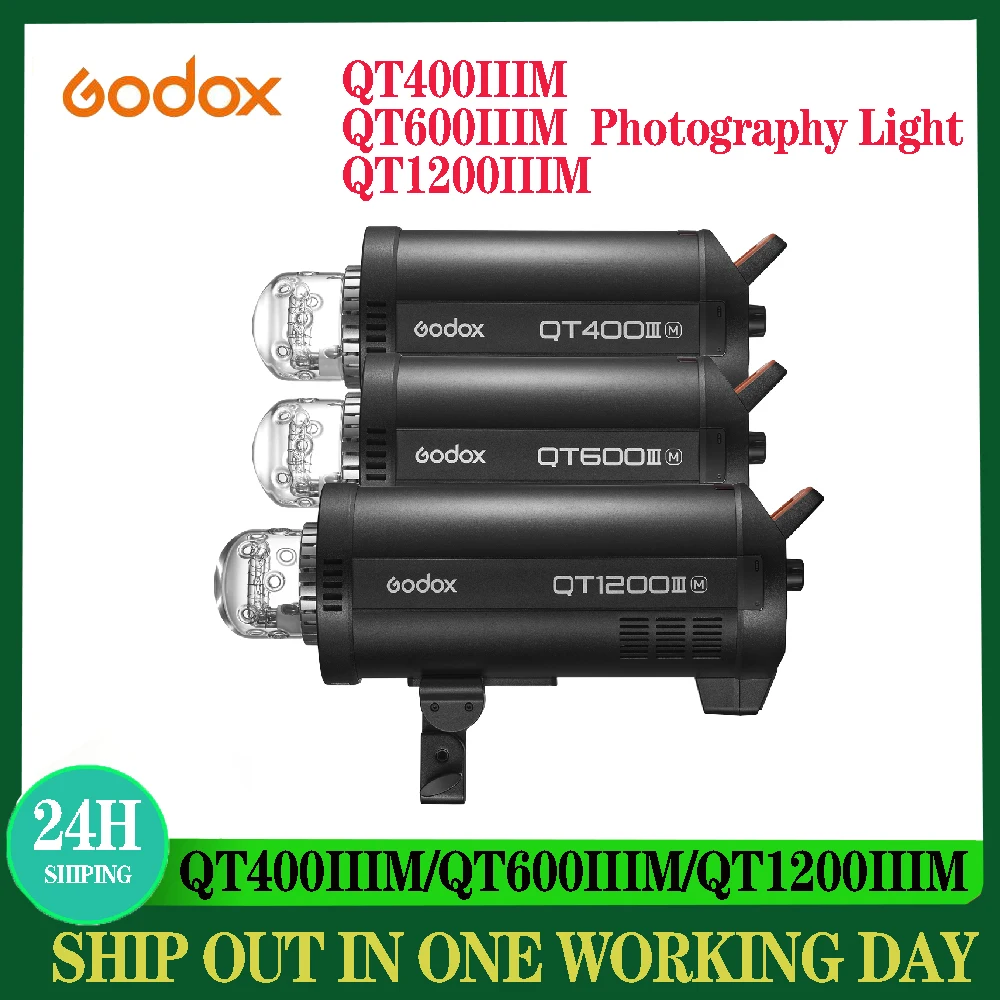 

Беспроводная студийсветильник вспышка Godox QT600III QT-600IIIM Pro 600WS HSS 1/8000s 110V/220V 2,4G