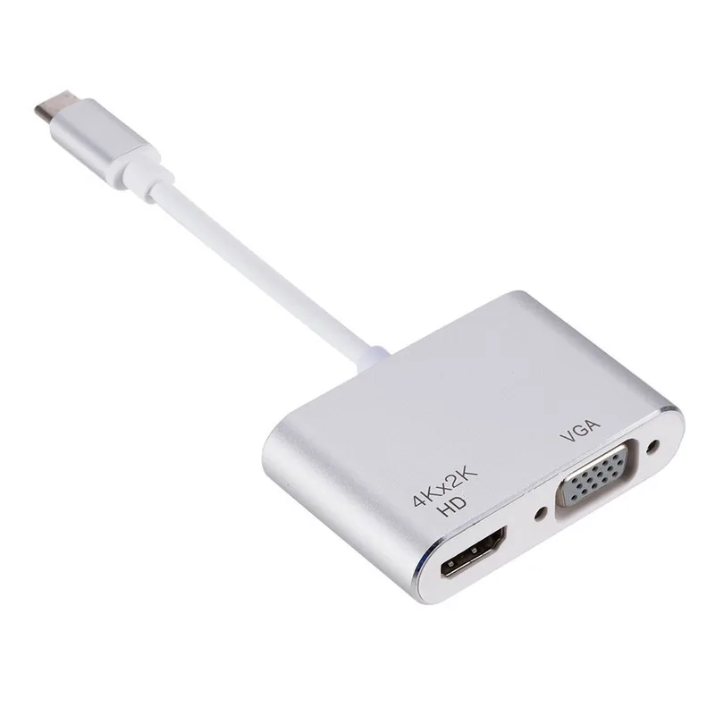 Type Usb-c на HDMI + VGA тот же экран 4K маленький для большого телефона USB3.1 |