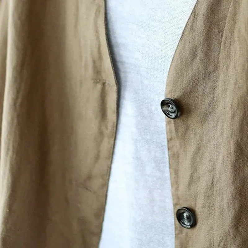 Женский кардиган с V-образным вырезом длинным рукавом