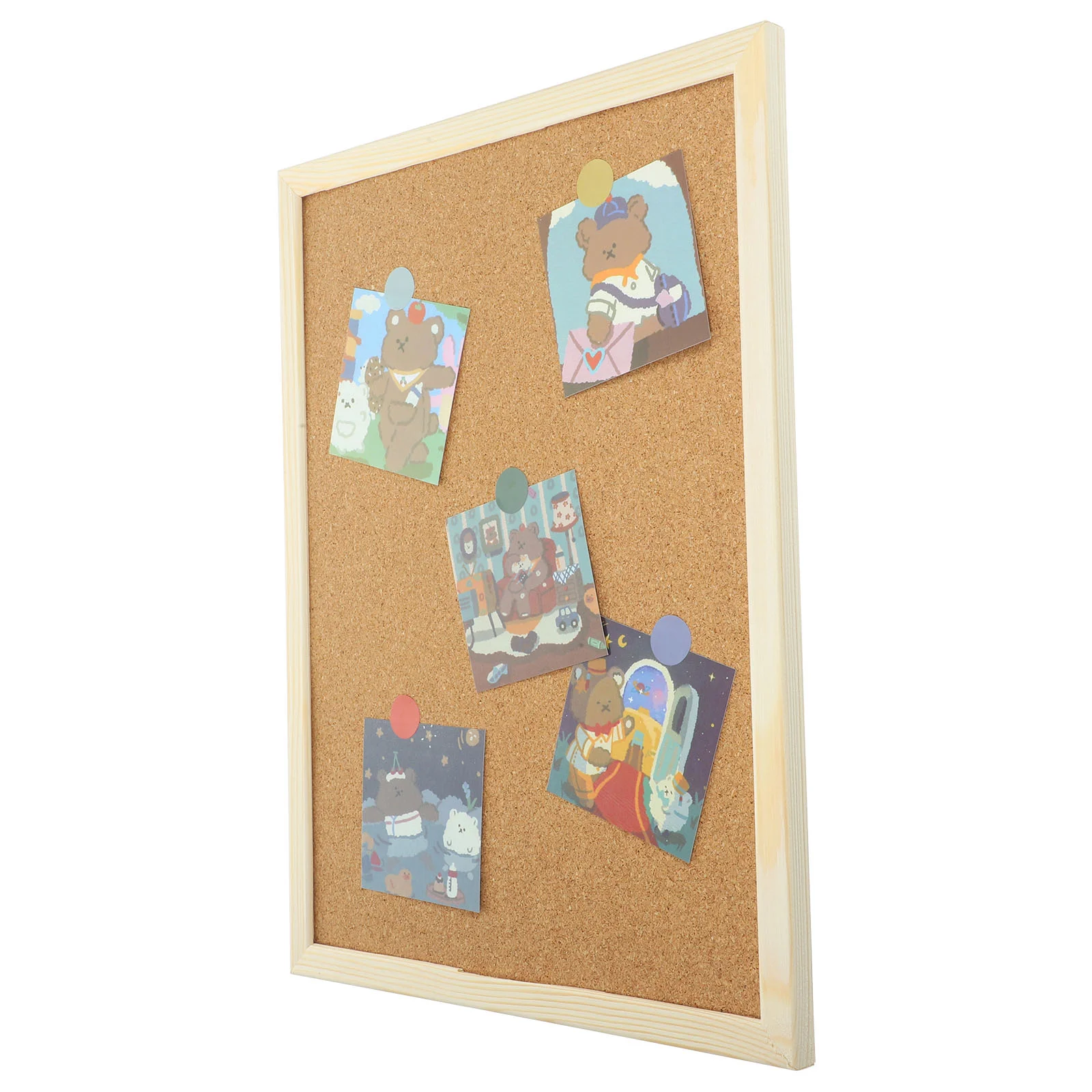 

Office Message Board Display Wall Hanging Cork Bulletin Boards Pure Wood Pulp Walls Creative Notice Accessories