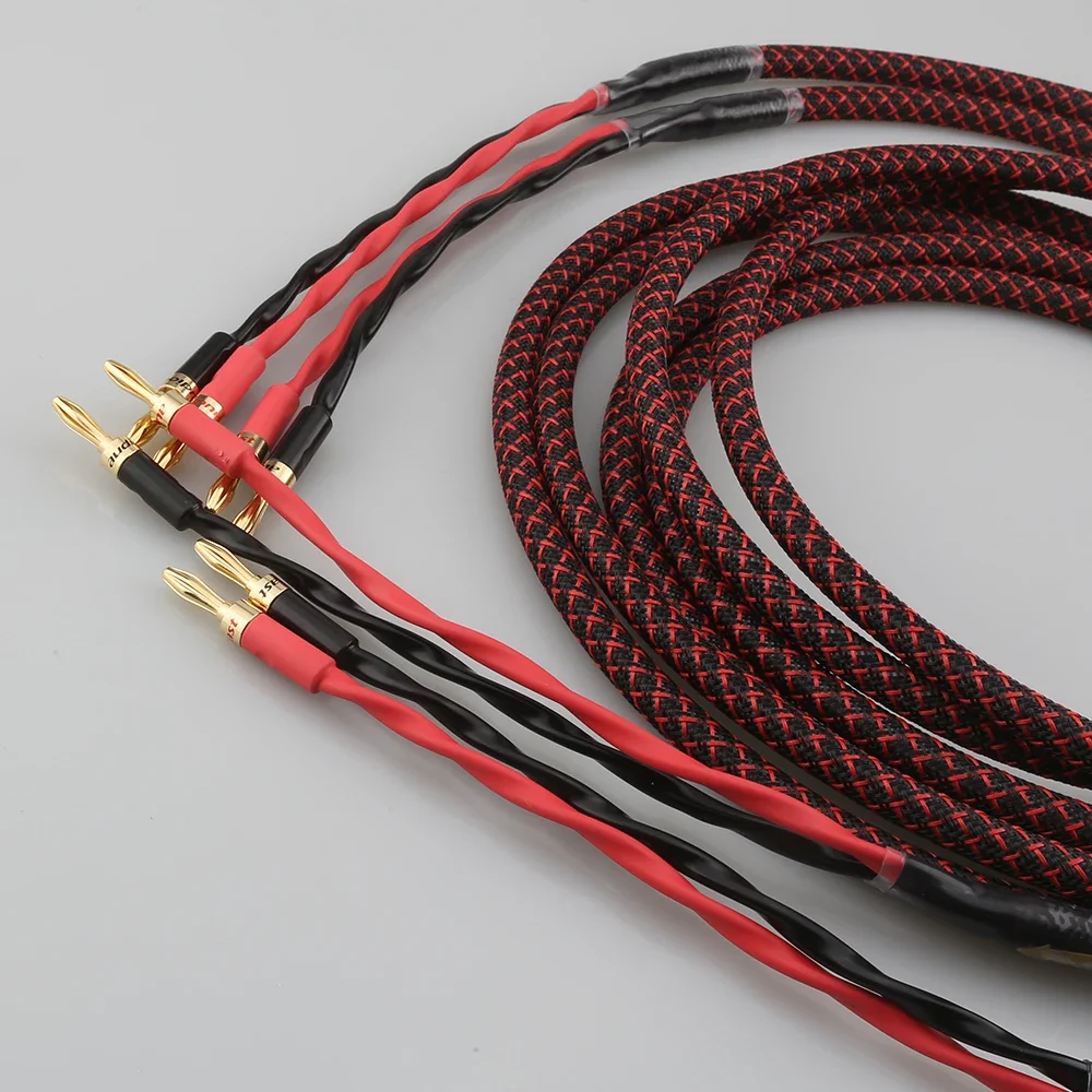 Аудиокраст HIFI акустический кабель 1 пара OFC аудиокабель HI-FI высококачественный