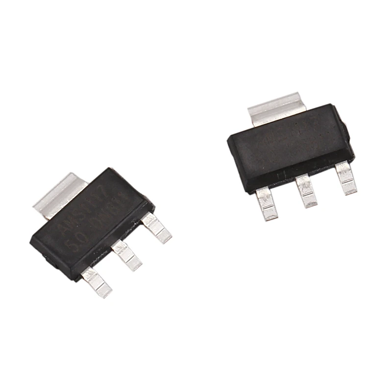 15Pcs AMS1117-5 SOT-223 Package Type IC 5V 1A LDO Voltage Regulator | Regulators