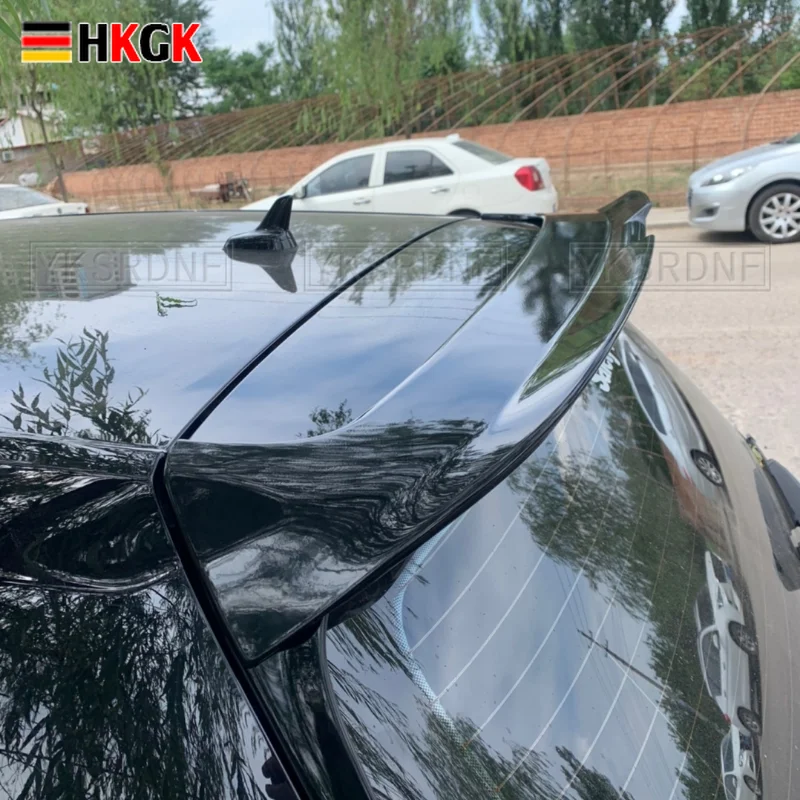 

MK7 УГЛЕРОДНЫЙ Задний спойлер на крышу багажника для Volkswagen VW Golf 7 7,5 Rline MK7 7,5 GTI R 2014 - 2020 оконные крылья ABS