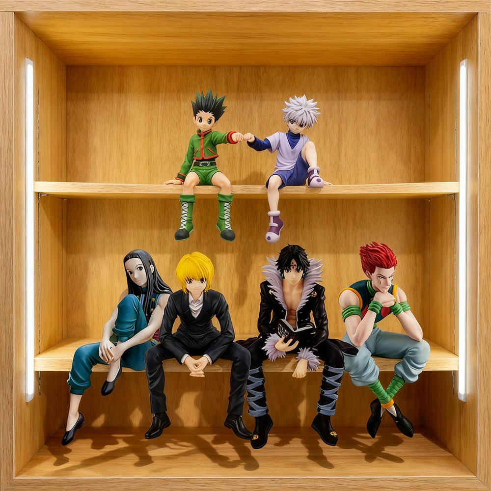 Фото Hxh аниме фигурки Gon Freecss аниме фигурка Zoldyck фигурка Illumi Zaoldyck Kurapika Hisoka статуя из ПВХ унисекс подарок на день рождения №2