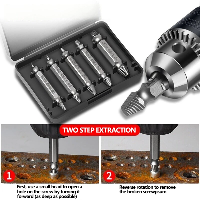 Винтовой экстрактор сверло для извлечения проволоки скользящая проволока