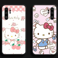 hello kitty cute cat phone cases for huawei honor y6 y7 2019 y9 2018 y9 prime 2019 y9 2019 y9a carcasa soft tpu funda