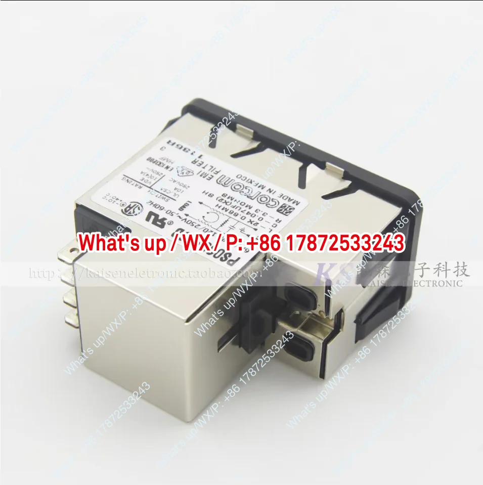 Фото Фильтр Corcom DH6B 7-6609940-6, 6А, с низким уровнем утечек, для усилителей мощности и аудиооборудования, TE №2