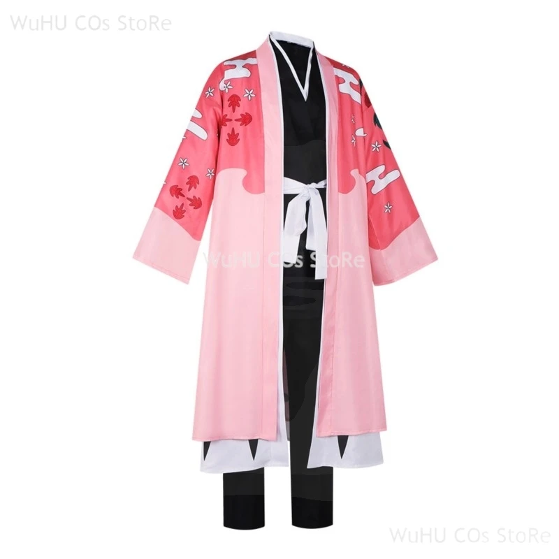 Аниме Bleach Cos Thousand Year Blood War Arc Captain Kyoraku Shunsui Косплей Костюм Мужское кимоно Хэллоуин