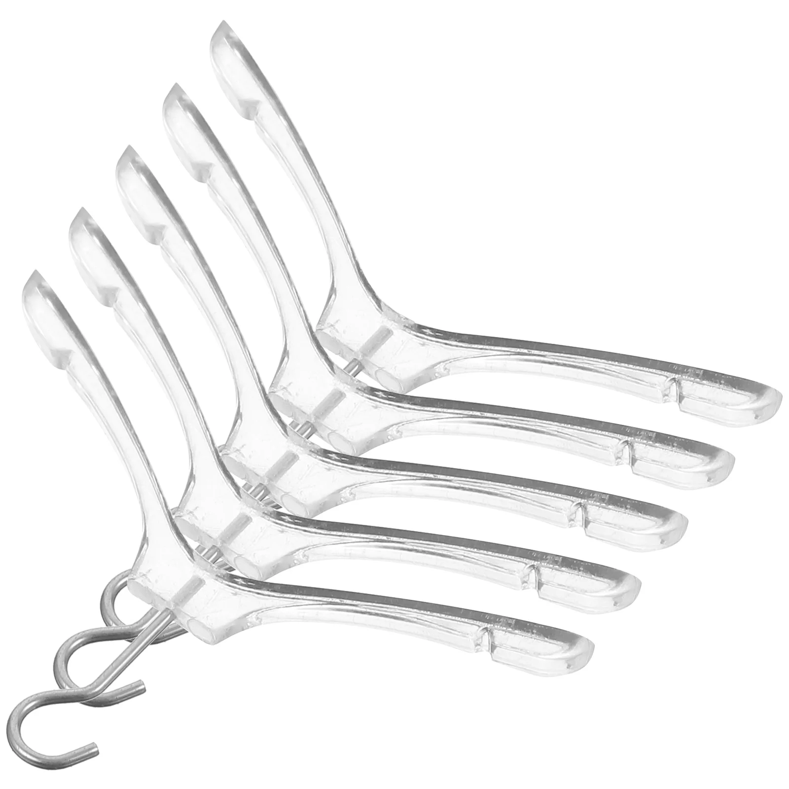 

5 Pcs Accessories Mini Hanger Clothes Hangers Closet Miniature Wardrobe House