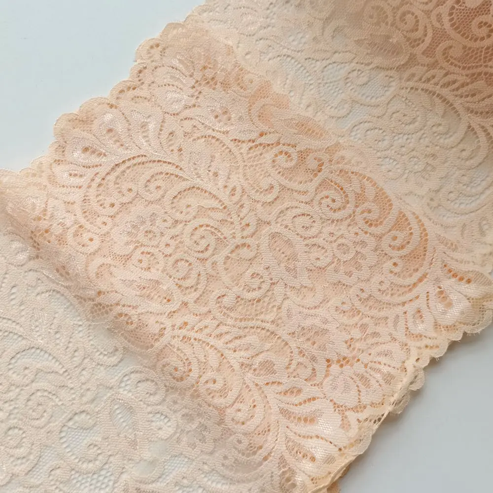 2 ярдов 20 см в ширину оранжевый Феникс Цветочные эластичные кружевные тримминги