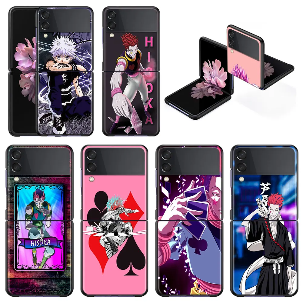 

Phone Case for Samsung Galaxy Zflip3 Flip3 Z Flip 5G Zflip SamsungZFlip3 Hisoka Anime Hunter X hunter Thin Funda Black